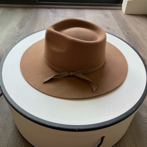 Lack Of Color Accessories - LACK OF COLOR ZULU BROWN WOOL FEDORA HAT SMALL NEW
